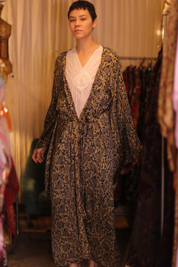 SIL WING KIMONO PINA CUSTARD APPLE YELLOW