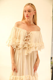 COTTON DRESS XIMENA - sustainably made MOMO NEW YORK sustainable clothing, slow fashion