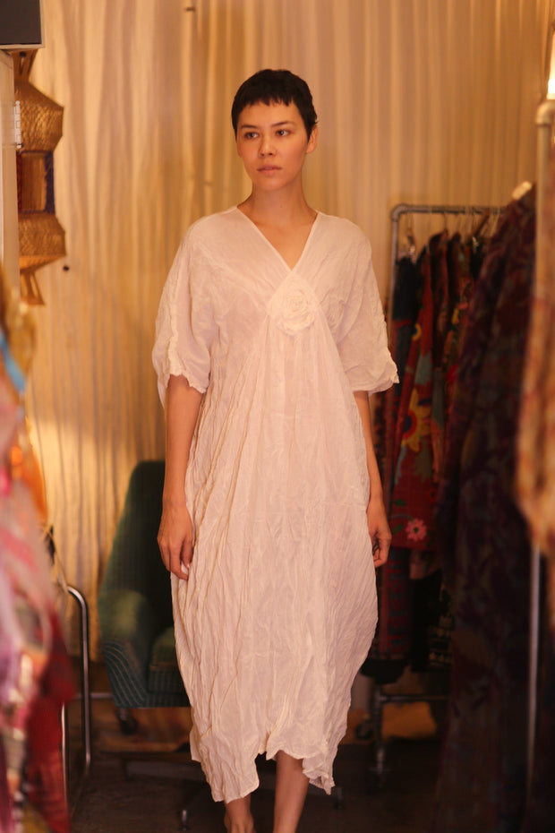 COTTON JASMINE DRESS - sustainably made MOMO NEW YORK sustainable clothing, dresskaftan slow fashion