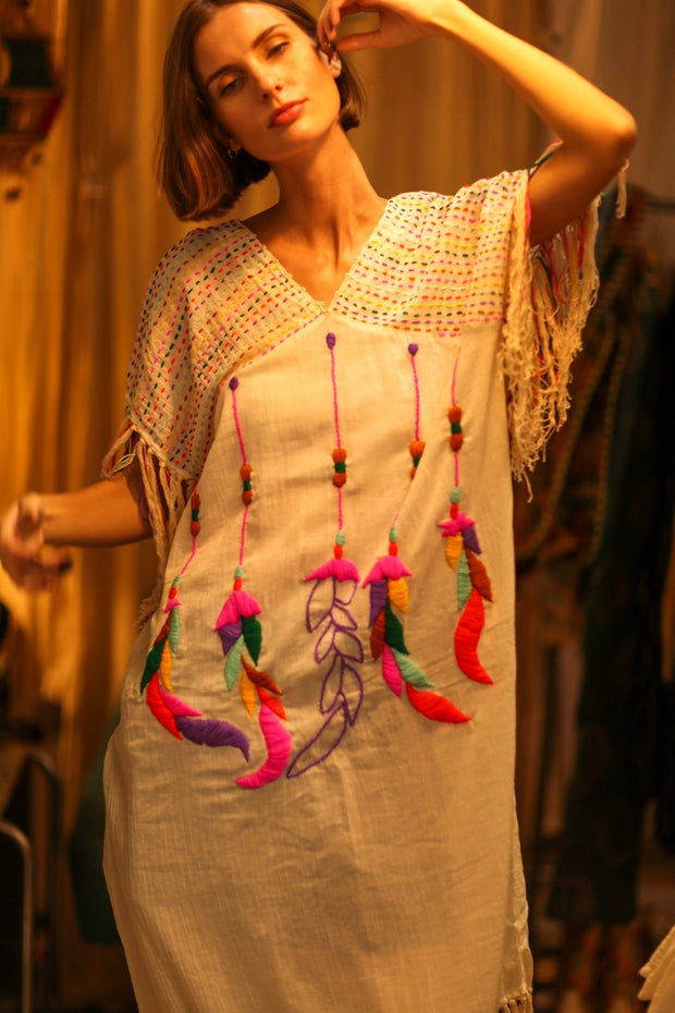 EMBROIDERED COTTON DRESS DREAM GIRL - MOMO STUDIO BERLIN - Berlin Concept Store - sustainable & ethical fashion