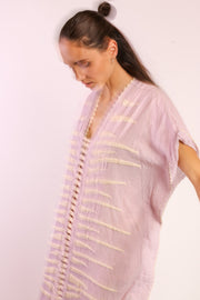 EMBROIDERED KAFTAN LILLY - sustainably made MOMO NEW YORK sustainable clothing, slow fashion