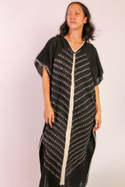 EMBROIDERED KAFTAN LILLY - sustainably made MOMO NEW YORK sustainable clothing, slow fashion