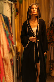 EMBROIDERED KIMONO CARI BLACK - MOMO STUDIO BERLIN - Berlin Concept Store - sustainable & ethical fashion