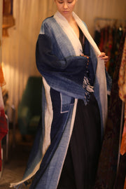 HANDLOOM COTTON LAOS KIMONO ODIN - sustainably made MOMO NEW YORK sustainable clothing, kimono slow fashion