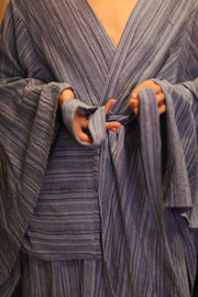 HANDWOVEN COTTON WING KIMONO PINA LAYLA - sustainably made MOMO NEW YORK sustainable clothing, handmade slow fashion
