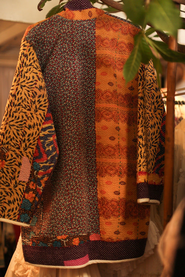 KANTHA COAT YURI - sustainably made MOMO NEW YORK sustainable clothing, slow fashion