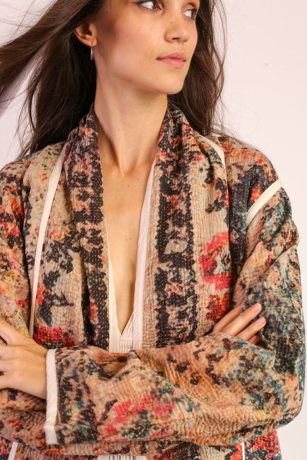 KANTHA JACKET COAT SAHI - sustainably made MOMO NEW YORK sustainable clothing, new slow fashion