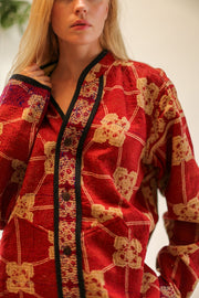 KANTHA JACKET JISTA - sustainably made MOMO NEW YORK sustainable clothing, new slow fashion