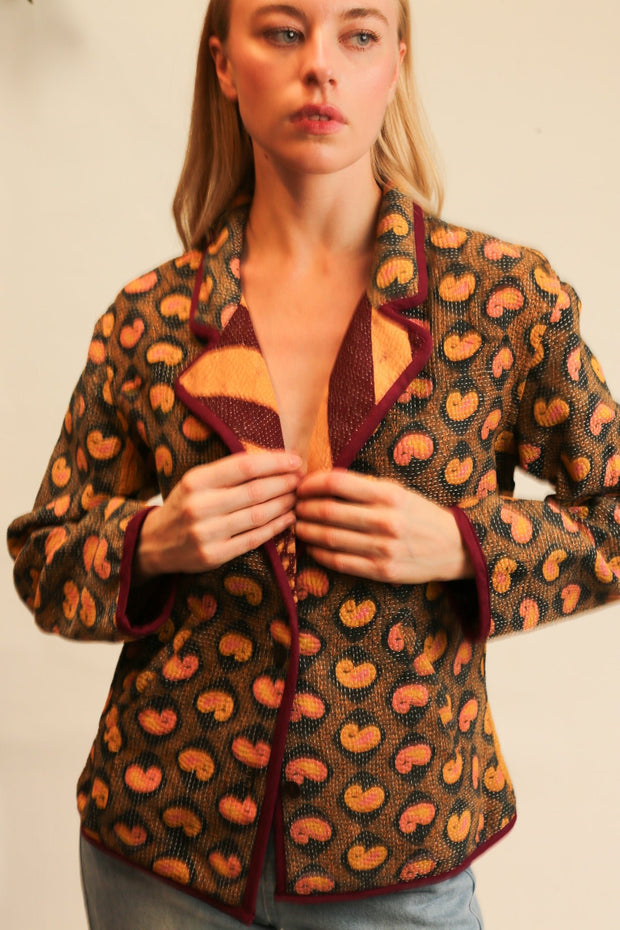 KANTHA JACKET RICARDA - sustainably made MOMO NEW YORK sustainable clothing, slow fashion