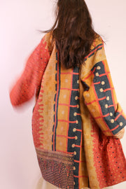 KANTHA KIMONO COAT JACKET BELI - sustainably made MOMO NEW YORK sustainable clothing, slow fashion