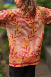 KANTHA KIMONO JACKET SHIRI - sustainably made MOMO NEW YORK sustainable clothing, kantha slow fashion