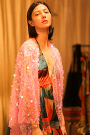 PINK SHORT SEQUIN GLITTER KIMONO JANINE - MOMO STUDIO BERLIN - Berlin Concept Store - sustainable & ethical fashion
