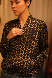 SILK BOMBER JACKET ANCHA RILAY - sustainably made MOMO NEW YORK sustainable clothing, coatandjacket slow fashion