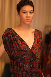 SILK DRESS VICTORIA GRACE - sustainably made MOMO NEW YORK sustainable clothing, bestseller slow fashion