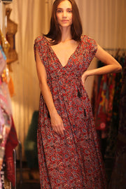 SILK DRESS VICTORIA MILADA - sustainably made MOMO NEW YORK sustainable clothing, bestseller slow fashion