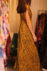 SILK DRESS VICTORIA NANA - sustainably made MOMO NEW YORK sustainable clothing, dresskaftan slow fashion