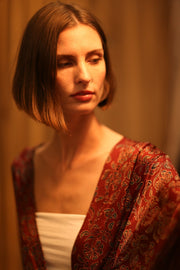 SILK HAND BLOCK PRINT KIMONO PINA BOENZA - MOMO STUDIO BERLIN - Berlin Concept Store - sustainable & ethical fashion