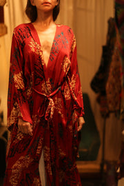 SILK KIMONO PINA RED JEAN - MOMO STUDIO BERLIN - Berlin Concept Store - sustainable & ethical fashion