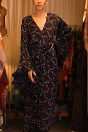 SILK PINA WING KIMONO TOWY - sustainably made MOMO NEW YORK sustainable clothing, handmade slow fashion
