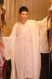 SILK WING KIMONO PINA BELLA - sustainably made MOMO NEW YORK sustainable clothing, kimono slow fashion