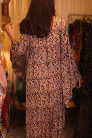 SILK WING KIMONO PINA IVAN - sustainably made MOMO NEW YORK sustainable clothing, kimono slow fashion