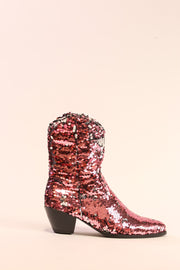 TWO TONE SEQUIN BOOTS TAHSI - sustainably made MOMO NEW YORK sustainable clothing, slow fashion