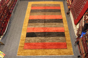 8.7 x 5.4 Ft, Beautiful modern design Afghan Rug Turkmen Hand made wool rug - sustainably made MOMO NEW YORK sustainable clothing, rug slow fashion
