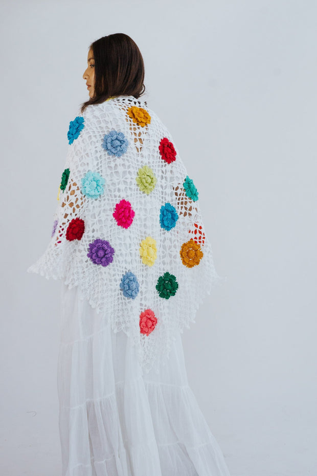 COTTON CROCHET CARDIGAN COCO - sustainably made MOMO NEW YORK sustainable clothing, crochet slow fashion
