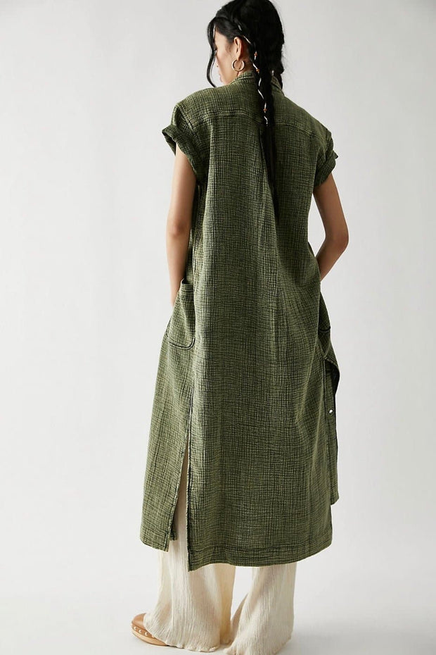 COTTON DRESS ALISTAIR - sustainably made MOMO NEW YORK sustainable clothing, Boho Chic Dress slow fashion