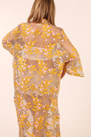 COTTON EMBROIDERED LACE KIMONO EWAS - sustainably made MOMO NEW YORK sustainable clothing, slow fashion
