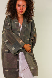 COTTON JACKET PIRA VINTAGE KANTHA QUILT - sustainably made MOMO NEW YORK sustainable clothing, Jacket slow fashion
