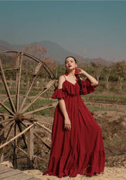 DRESS SASKIA - sustainably made MOMO NEW YORK sustainable clothing, cottoncollectionspring2023 slow fashion