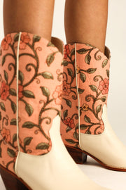 EMBROIDERED BOOTS LOLA - sustainably made MOMO NEW YORK sustainable clothing, boots slow fashion