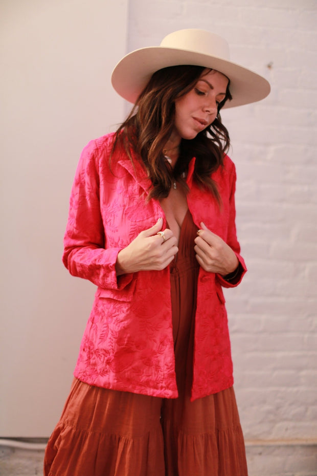EMBROIDERED JACKET KILDA - sustainably made MOMO NEW YORK sustainable clothing, offer slow fashion