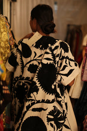 EMBROIDERED KIMONO LUNA - sustainably made MOMO NEW YORK sustainable clothing, Kimono slow fashion