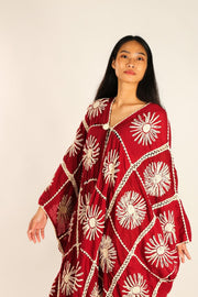 FLORA CROCHET KIMONO X FREE PEOPLE - sustainably made MOMO NEW YORK sustainable clothing, crochet slow fashion