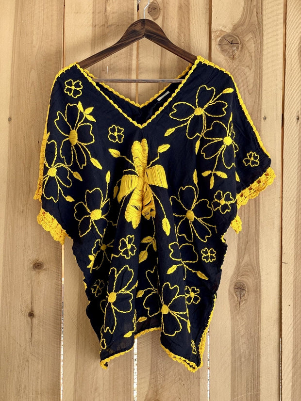 Flower Power Crochet Top - sustainably made MOMO NEW YORK sustainable clothing, saleojai slow fashion