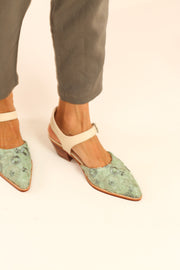 HEELED WESTERN SANDALS EVIN - sustainably made MOMO NEW YORK sustainable clothing, sandals slow fashion