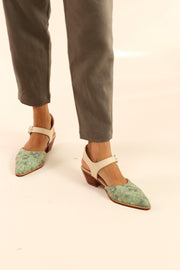 HEELED WESTERN SANDALS EVIN - sustainably made MOMO NEW YORK sustainable clothing, sandals slow fashion