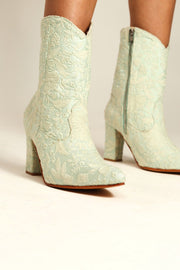 HIGH HEEL BOOTS MEGHNA - sustainably made MOMO NEW YORK sustainable clothing, ankle boots slow fashion