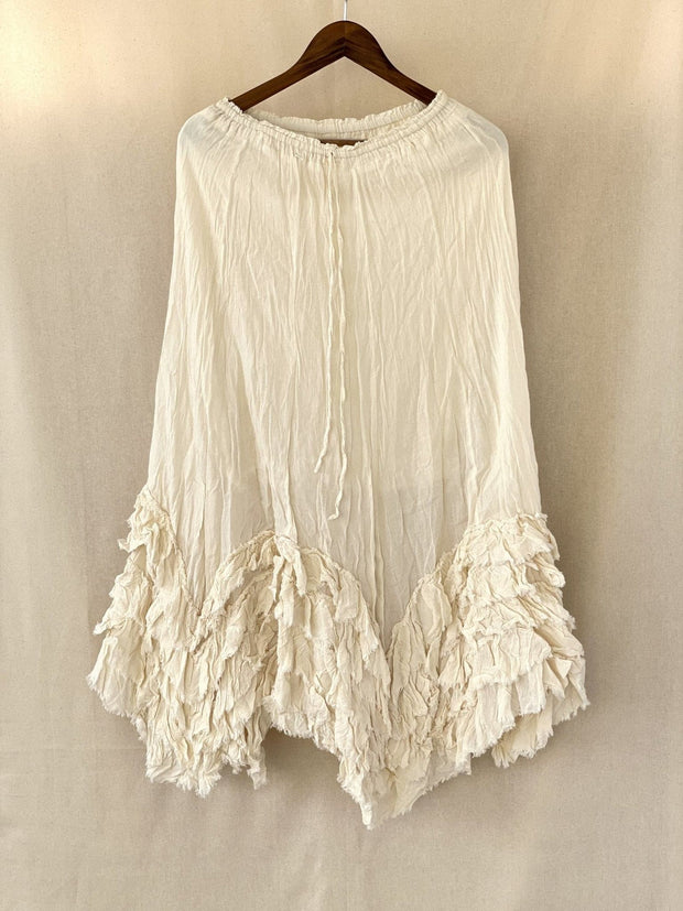 Hippie Skirt Cotton - sustainably made MOMO NEW YORK sustainable clothing, saleojai slow fashion