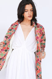 Jacket Frida Velvet Embroidered Sequin - sustainably made MOMO NEW YORK sustainable clothing, fall22 slow fashion