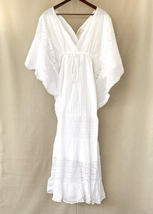 Lace Kaftan - sustainably made MOMO NEW YORK sustainable clothing, saleojai slow fashion