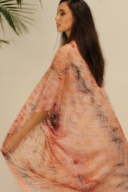 LARISA SILK KIMONO - sustainably made MOMO NEW YORK sustainable clothing, Embroidered Kimono slow fashion