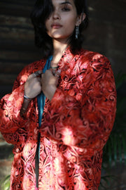 Mercer Street Embroidered City Kimono - sustainably made MOMO NEW YORK sustainable clothing, Kimono slow fashion