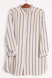 Organic Cotton / Linen Shirt Dress Mimi - sustainably made MOMO NEW YORK sustainable clothing, kaftan slow fashion
