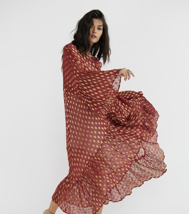 OVERSIZE KAFTAN DRESS OLIVIA - sustainably made MOMO NEW YORK sustainable clothing, kaftan slow fashion
