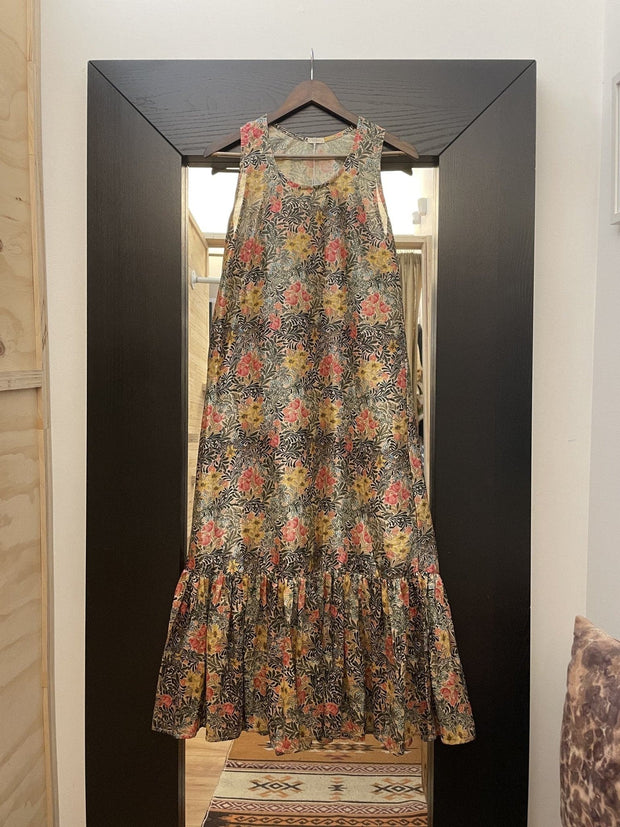 Printed Maxi Dress - sustainably made MOMO NEW YORK sustainable clothing, Boho Chic slow fashion