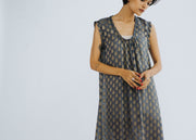 SILK DRESS KAREN - sustainably made MOMO NEW YORK sustainable clothing, kaftan slow fashion