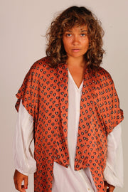 SILK KIMONO ANNIKA - sustainably made MOMO NEW YORK sustainable clothing, kimono slow fashion